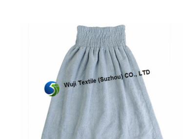 China Strapless Comfortable Soft 100% Microfiber Bath Skirt , Gray Bathroom Skirt for sale