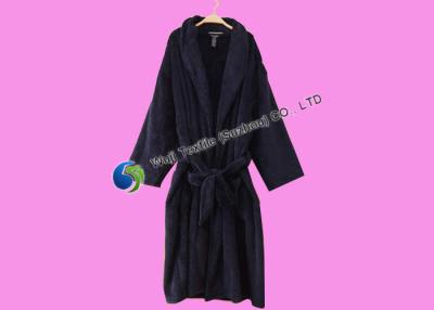 China Comfortable Gray Male Microfiber Bathrobe , Microfiber Spa Robes for sale