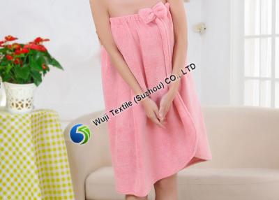 China Thickening Spring and Winter Bath Skirt , Pikn White Towelling Bathrobe for sale