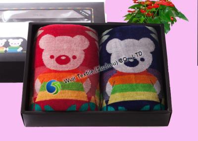 China Luxurious Microfiber Lovely Cotton Towel Sets , Kids Towel Sets with Gift Box for sale