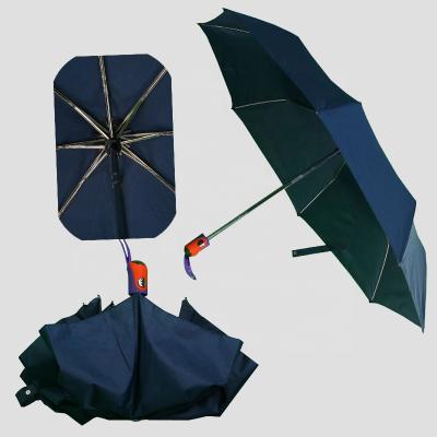 China High Quality Optional Auto Open Close Customized Modern 3 Color Rain Fold Umbrella for sale