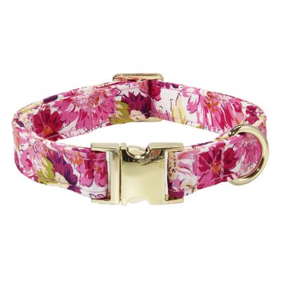 China Unique Quick Release Style Paws Dog Collar Metal Buckle Collar Gift for Boys Girls Small Medium Large Dogs for sale