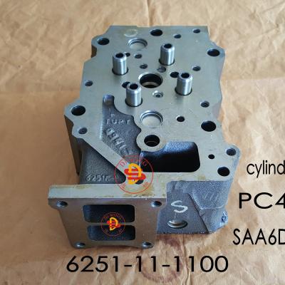 China Machinery Repair Shops PC400-8 Excavator S6D125 Engine Spare Parts Cylinder Head 6251-11-1100 for sale