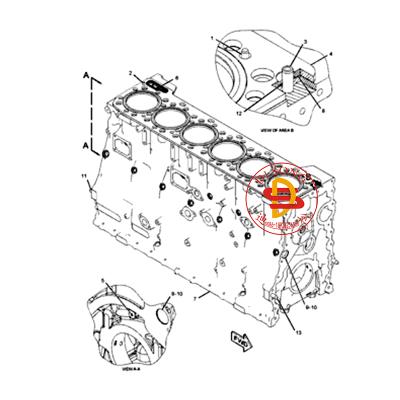 China Building material stores C15 C18 diesel engine accessory short cylinder block 2239252 223-9252 for sale