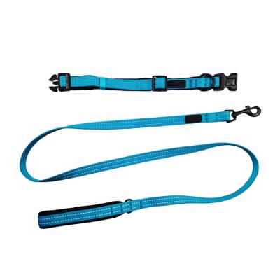 China Modern Hot Selling Amazon Dog Walking Collar And Lead 3M Neoprene Reflective Set for sale