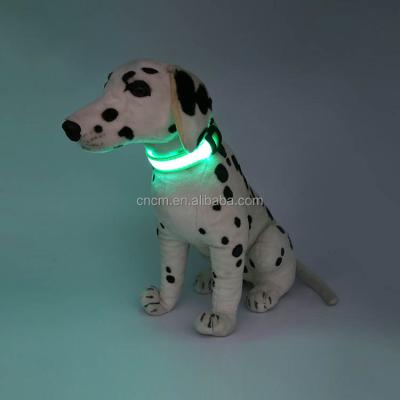 China 2021 high quality eco-friendly luxury designer custom made personalized Nylon Adjustable Personalized led pet collars for sale