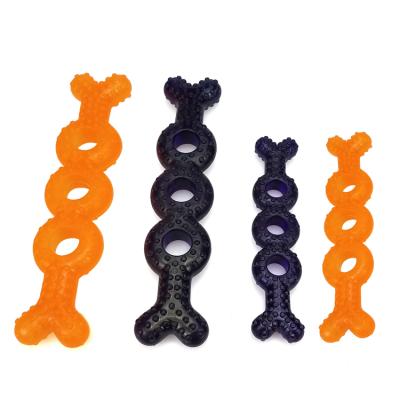 China Factory Supply Sustainable Soft Bite TPR Resistant Interactive Dog Toy Bone For Medium Small Dogs for sale