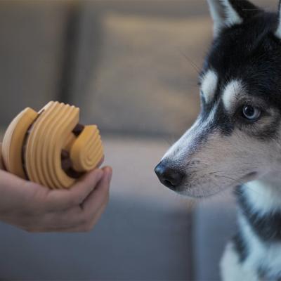 China Unique Design Viable Dog Chew Ball Puzzle Rubber Ball For Pet Play for sale