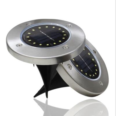 China Solar Powered Garden Outdoor Waterproof IP44 Disc 16LED Underground Buried Light Garden / Landscape / Yard for sale