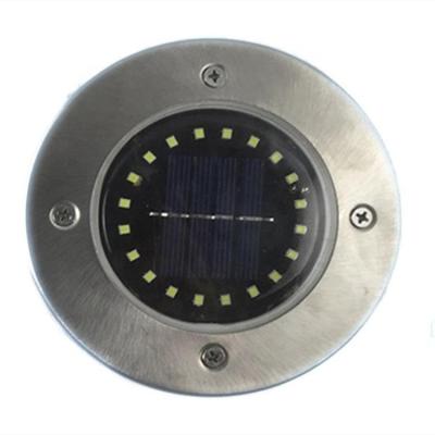 China IP44 4/8/10/12/16/20LED Stainless Steel Lawn Lamp Solar Buried Solar Underground Lights Garden Waterproof Outdoor Garden Path for sale