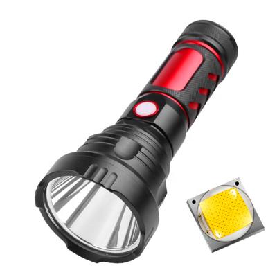 China High Long Beam Light Super Bright Spotlight Powerful Flashlight , Outdoor Waterproof High Power Rechargeable Instant Light Led Flashlight for sale