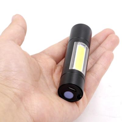 China USB Aluminum Alloy High Power 500 Lumen 5W Charging Mini USB Rechargeable Flashlight for sale