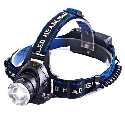 China 1000 Lumen XML T6 Moving Head Light Zoom 18650 High Adjustable DC Dimmable Charging 3 Modes Waterproof Rechargeable Headlamp for sale