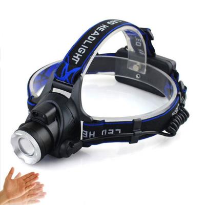 China Amazon Amazon's Hot Sale IP55 Induction Sensor Headlight Zoomable USB Rechargeable Headlight Mobile Light Waterproof Headtorch Led Head Lamp With Motion Sensor for sale