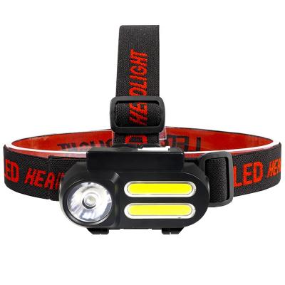 China High Quality Cheap Price 4 Modes Moving Head Light Dimming COB LED Head Light Lamps USB Rechargeable Led Headlights For Mining for sale