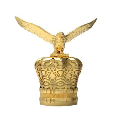 China Customized Logo Animal Eagle Head Perfume Cap Metal Parfum Cap Lid Luxury Zamac Cap For Perfume Bottle for sale