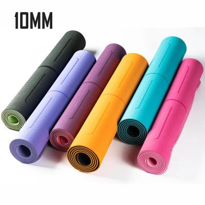 China Eco - Friendly New Arrival 10mm Tape Yoga Mat With Stance Line for sale