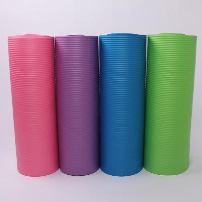 China Mat Manufacturer Cheap Anti Slip 15mm NBR Eco Friendly Fitness Yoga Mat for sale