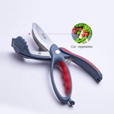 China Universal Cutter Stainless Steel Kitchen Scissors Meat Chicken Fish Chicken Smart Seafood BBQ Cutting Vegetables For Kitchen Scissors for sale