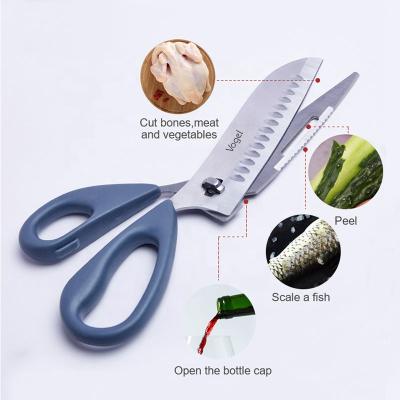 China Best Selling Universal Cut Professional Multi Functional Kitchen 2 In 1 Kitchen Scissors For Kitchen Shears for sale