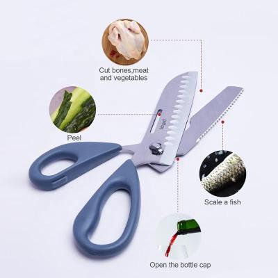 China Professional Universal Cutting Stainless Steel Kitchen Tools Types Of Universal Metal Kitchen Scissors for sale