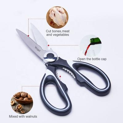 China Multifunctional poultry vegetable fish kitchen shears stainless steel scissors cutting for kitchen scissors for sale