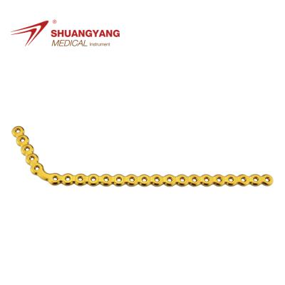 China Maxillofacial L Shape Trauma 120 Degree Lower Jaw Reconstruction Pure Titanium Medical Orthopedic Medical Implant Titanium Plate for sale