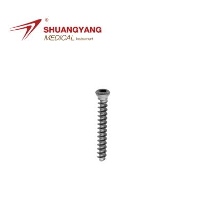 China Titanium Medical Alloy 4.0 Cancellous Orthopedic Screw Implant Titanium Bone Fragment Screw for sale