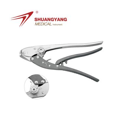 China Tighten Flat Connector Cerclage Cable Lock Crimper For Orthopedic Implant Medical Surgical Instrument for sale