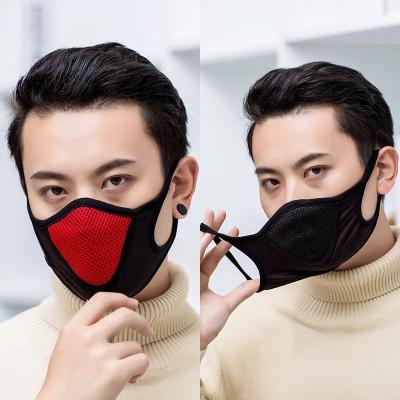 China Wholesale Breathable Cotton Black Outdoor Sports Mask Mesh Anti Pollution Dust Adult Reusable Spot Masks Sport Face Mask for sale