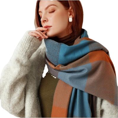 China Newest Scarf Winter New Thicken Showl Warm Tassel Scarf Women Cashmere Women Winter Female Warm Shawls for sale