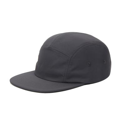 China Wholesale JOINT Bill Waterproof Hat Nylon Short Flat Brim Hat 5 Panel Quick Dry Classic Baseball Cap Flat Hats for sale