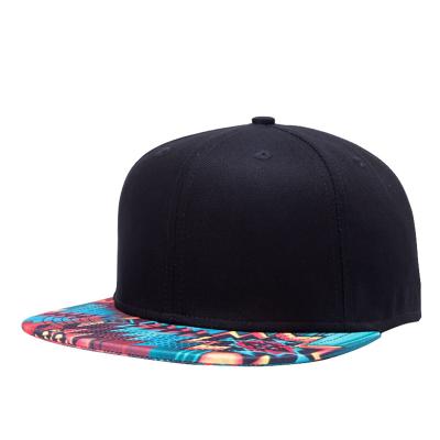 China Bulk Brim Print JOINT Snapback Hats Custom Baseball Snapback Flat Caps For Men Women for sale