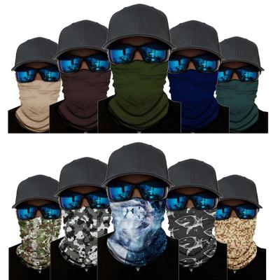 China Protect Copy 3D Faces Halloween Outdoor Magic Colorful Bandana Tube Neck Protective Mask Men Scarf Multi-use Black Face Masks for sale