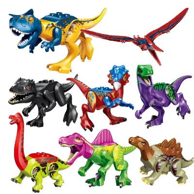 China Building Toy Wholesale Jurassics Park Plastic Dinosaurs Tyrannosaurus Building Block Action Numbers Compatible Legoes Child Educational Toy for sale