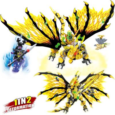 China DIY Building Brick 2022 Thunder Battle Dragons Fightar Titan Golden Fly Building Block Classic Sets Bricks Kid Model Kit for sale