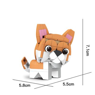 China High Quality DIY Building Brick Develop Colorful Creativity Pet Building Block Dog Building Blocks Game for sale