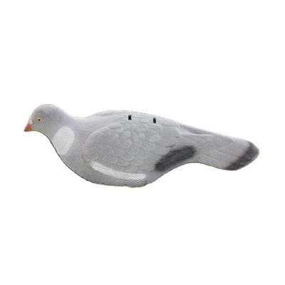 China Waterproof Plastic Rotating Flocking Pigeon Decoy Half Body With Steel Ground Stake for sale