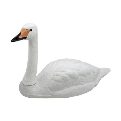 China Garden Waterproof Plastic Decoration White Swan Decoys For Hunting for sale