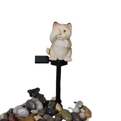 China Waterproof Outdoor Animal Statue Lawn Lamp Resin Garden Stake Ornament Solar Powered LED Fairy Lamp Owl Night Lights for sale