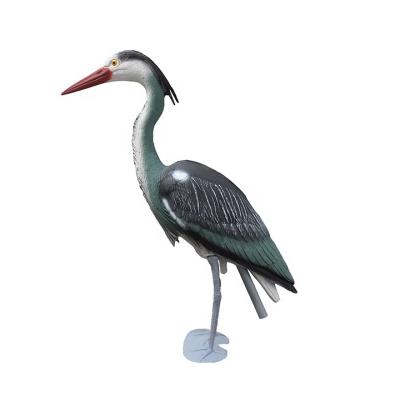 China Waterproof PE Plastic Artificial Heron Ornaments For Sale for sale