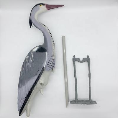 China Waterproof Outdoor Decorative Garden Ornaments High Quality Plastic Heron Hunting Decoy for sale