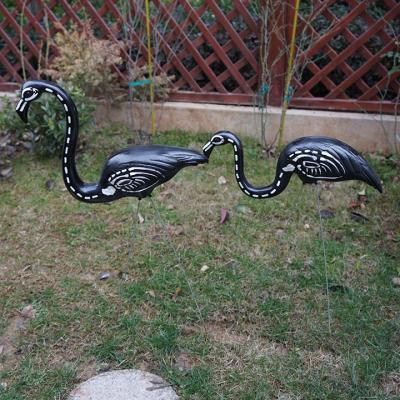 China Waterproof Artificial Models Black Flamingo for Garden Decoration for sale