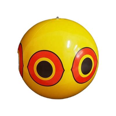 China Best Selling High Quality Waterproof Bird Eye Alert PVC Inflatable Yellow Balloon For Bird Control for sale