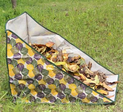 China 2022 Outdoors Hot SellingPop Up Universal Foldable Heavy Duty Lawn Storage Garden Tool Reusable Leaf Collector Bag for sale