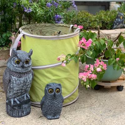 China Large Minimalist PE Green Leaf Gathering Pop Up Storage Printing Lawn Yard Foldable Reusable Plastic Waste Bag For Yard for sale