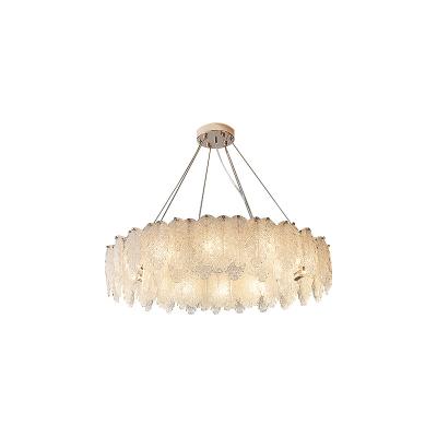 China Hot Product Decorative Luxury Modern Round Crystal Pendant Light E14 Gold Living Room Living Room Bedroom Hotel Glass Chandelier Light for sale