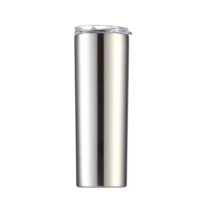 China Wholesale 20oz 30oz Viable Sublimation Blanks Straight Lean Double Wall Stainless Steel Tumbler Cups In Bulk for sale