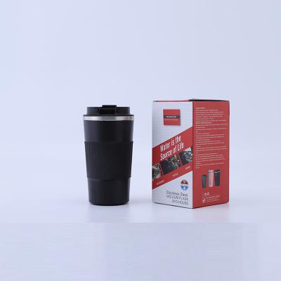 China Custom Logo Car Vacuum Travel Insulated Double Wall Tumbler To Go Reusable 304 Stainless Steel Coffee Cup Minimalist Mug With Lid for sale