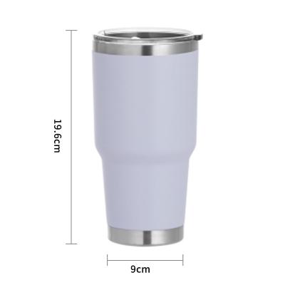 China 30oz Coffee Mug Stainless Steel Mug with Straw and Brush, Viable Suitable for Hot and Cold Drinks, Beer and Wine for sale